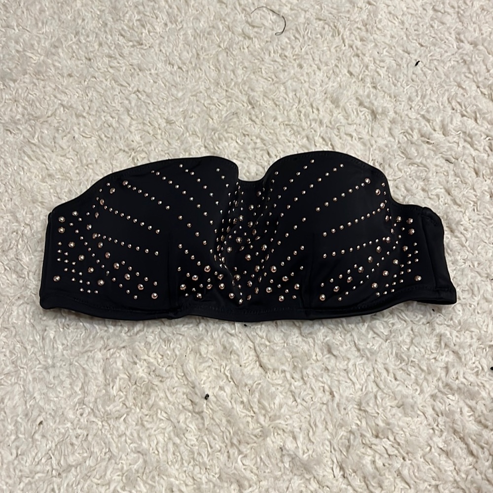 32B Strapless Studded Bikini Top